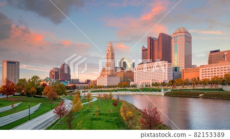 View of downtown Columbus Ohio Skyline View of downtown Columbus Ohio Skyline 82153389