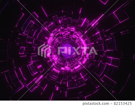 Digital cyberspace, data network tunnel background Digital cyberspace, data network tunnel background 82153425
