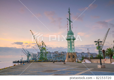 Famous Champs-Elysees and Arc de Triomphe at twilight in Paris Famous Champs-Elysees and Arc de Triomphe at twilight in Paris 82153720