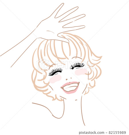 False eyelash extensions image illustration 82155989