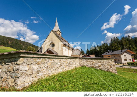 Small Church of San Vito in Braies Valley - Trentino Alto Adige Italy 82156134