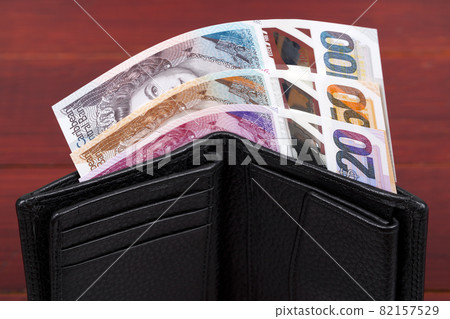 Eastern Caribbean dollar in the black wallet Eastern Caribbean dollar in the black wallet 82157529