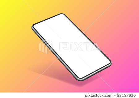 3D realistic smartphone mockup with blank display 3D realistic smartphone mockup with blank display 82157920