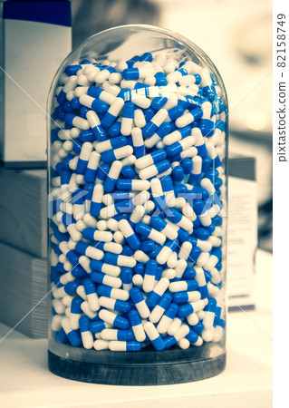 blue pills medicals industry science background vertical blue pills medicals industry science background vertical 82158749