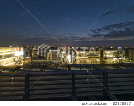 福岡 JR Hakata City Rooftop Tsubame no Mori Hiroba 從觀景台/福岡,日本的景色 福岡 JR Hakata City Rooftop Tsubame no Mori Hiroba 從觀景台/福岡,日本的景色 82158857