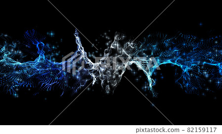 Illuminations of glittering particle bands Blue 82159117