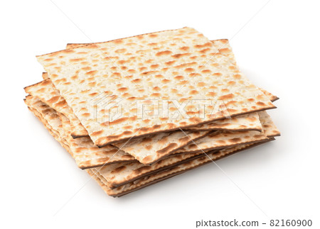 Stack of matzo flatbread Stack of matzo flatbread 82160900