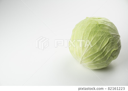White background and cabbage 82161223