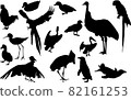 鳥類各種剪影 82161253