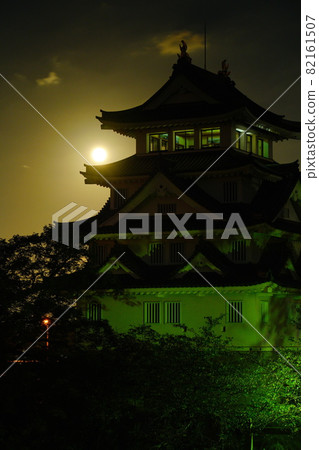 Sunomata Castle and the Moon 82161507