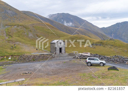 Beautiful view of Abano Gorge in Tusheti, dangerous mountain road in Georgia and Europe. Landscape Beautiful view of Abano Gorge in Tusheti, dangerous mountain road in Georgia and Europe. Landscape 82161837