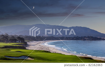 Pebble Beach golf course, Monterey, California, USA 82162863