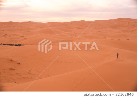 Morocco Merzouga Sahara Desert Sand Dunes Superb View Morocco Merzouga Sahara Desert Sand Dunes Superb View 82162946