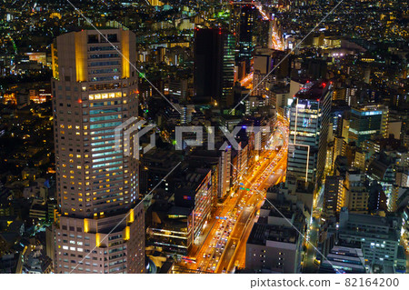 澀谷和世田谷方向的東京夜景 82164200