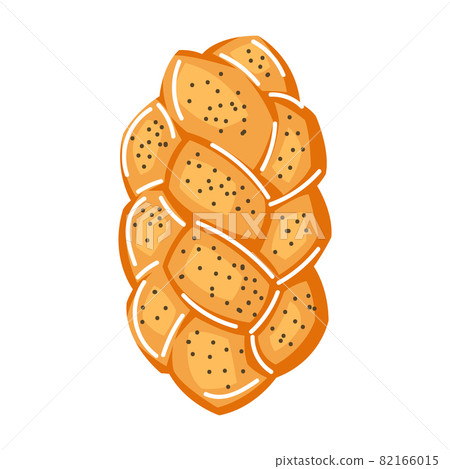 Illustration of challah. Shabbat Shalom religious object. Jewish symbol. Judaism concept image. 82166015