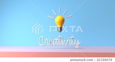 Light bulb with Creativity text - Stock Illustration [82166078] - PIXTA