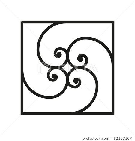 Swirl Vector Background. Abstract tile art Design Swirl Vector Background. Abstract tile art Design 82167107