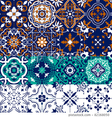 Talavera pattern. Moroccan tile mosaic. Talavera pattern. Moroccan tile mosaic. 82168050