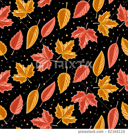 Vector Leaves Seamless Pattern Vector Leaves Seamless Pattern 82168110