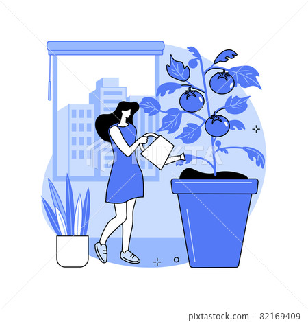 Home gardening abstract concept vector illustration. 82169409
