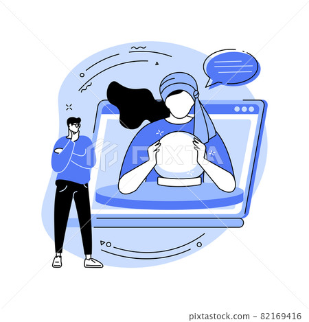 Fortune telling abstract concept vector illustration. 82169416