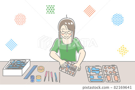 製作塑料模型的人 製作塑料模型的人 82169641