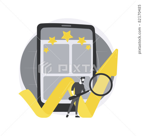 Online reputation management abstract concept vector illustration. 82170485