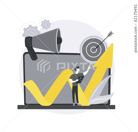 SEO optimization abstract concept vector illustration. 82170491