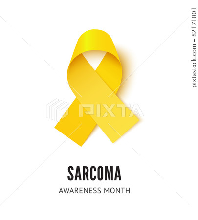 Sarcoma cancer awareness ribbon vector illustration isolated Sarcoma cancer awareness ribbon vector illustration isolated 82171001