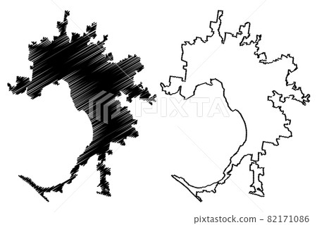 Melbourne City, Victoria (Commonwealth of Australia, Australia city) map vector illustration, scribble sketch City of Melbourne map Melbourne City, Victoria (Commonwealth of Australia, Australia city) map vector illustration, scribble sketch City of Melbourne map 82171086