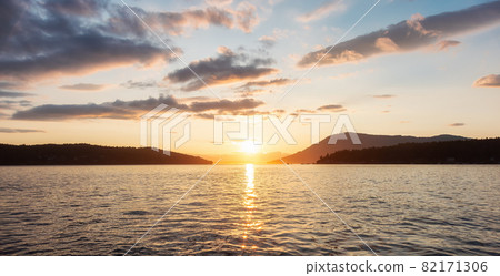 Canadian Nature Landscape View of the Gulf Islands on West Coast 82171306