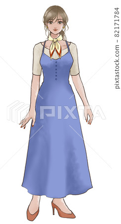 春裝時尚女性穿一件 82171784