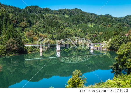 Kaneyama Town, Fukushima Prefecture, No. 4 Tadami River Bridge Kaneyama Town, Fukushima Prefecture, No. 4 Tadami River Bridge 82171970