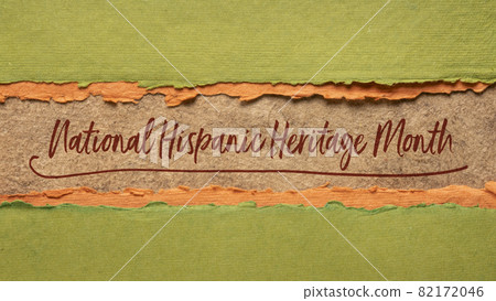 National Hispanic Heritage Month in a web banner 82172046