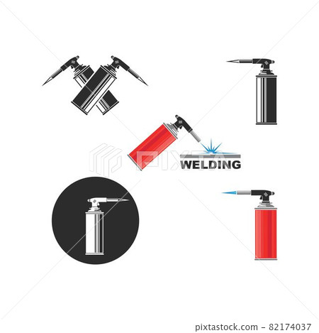 gas torch bottle icon vector illustration design template 82174037