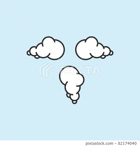 smoke icon vector element design template 82174040