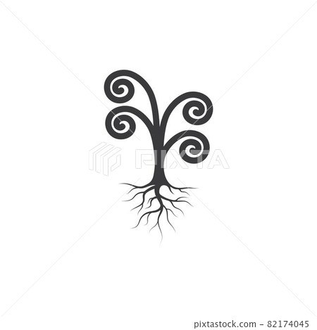 unique tree roots vector icon illustration design unique tree roots vector icon illustration design 82174045