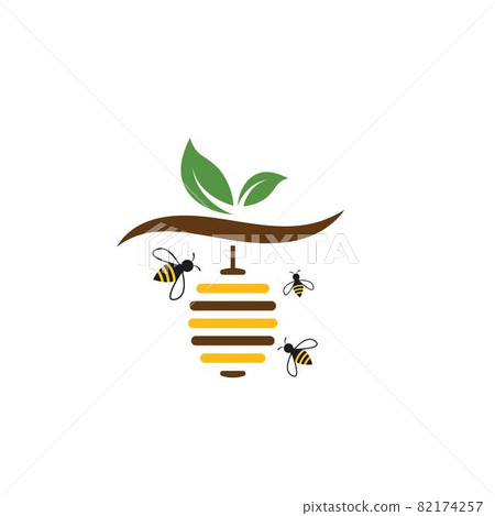 bee hive vector icon illustration 82174257