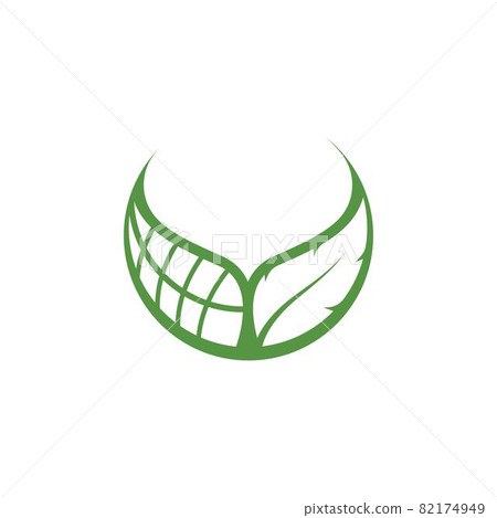 abstract green leaf ecology nature element vector - Stock Illustration ...