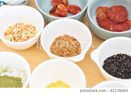 Various ingredients used when making miso balls Various ingredients used when making miso balls 82176064
