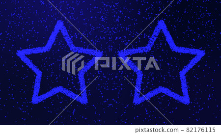 Star-shaped star particle particle CG background wallpaper 82176115