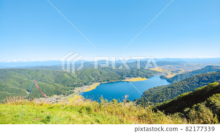 View of Lake Kisaki from Mt. Koguma (September) 82177339