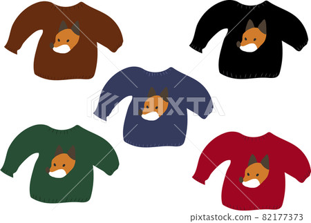 Fox pattern sweater 82177373