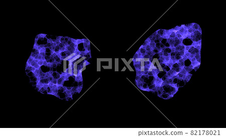 Amoeba hand-drawn pattern Royalty Free Vector Image