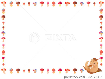 Mushroom and Dormouse frame 82178415