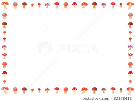 Multicolored mushroom frame Multicolored mushroom frame 82178418