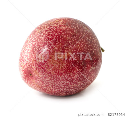 Passion fruit isolated. Whole passionfruit and a half of maracuya isolated on white background Passion fruit isolated. Whole passionfruit and a half of maracuya isolated on white background 82178934
