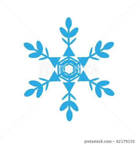 簡單的雪花剪影圖 簡單的雪花剪影圖 82179150