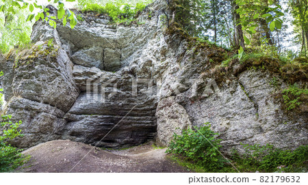 Stolbovoy Grotto. Massif Usvinskie Pillars. Perm Territory. Russia 82179632