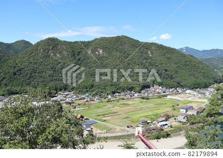 Rural scenery seen from Mt. Ogura (Mino City, Gifu Prefecture) Rural scenery seen from Mt. Ogura (Mino City, Gifu Prefecture) 82179894